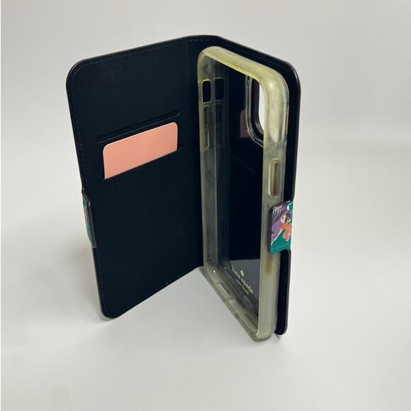 Kate Spade Bird Jungle Party Magnet Wrap Folio Iphone 11 PRO Folio Green Case - Picture 7 of 9